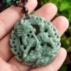 Kirin Hollow Natural Jade Pendant