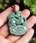 Natural Jade Wealth Pixiu Pendant
