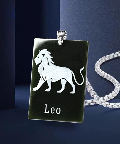 Zodiac Signs Natural Jade Pendant