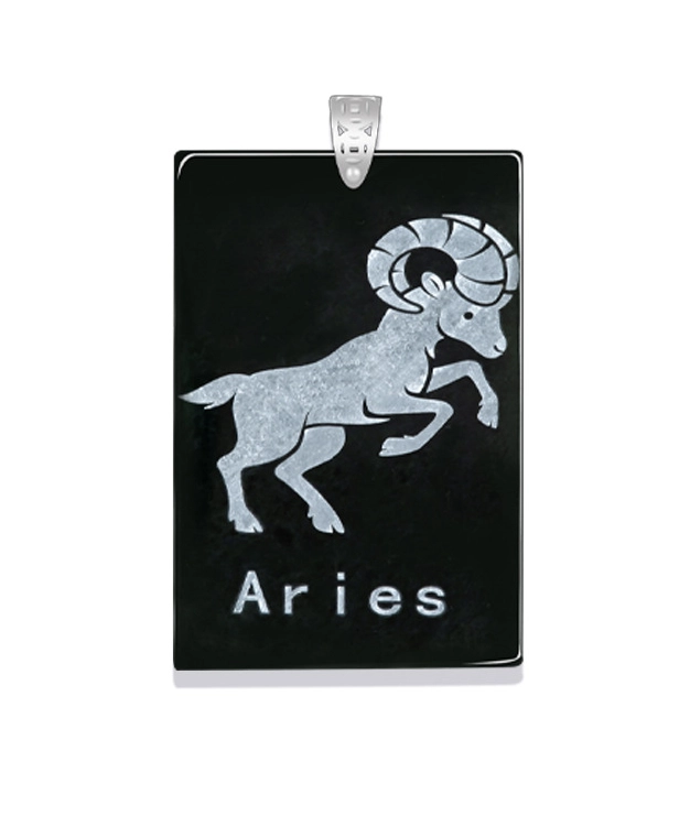 Zodiac Signs Natural Jade Pendant - Image 2