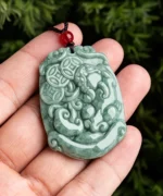 Natural Jade Wealth Pixiu Pendant