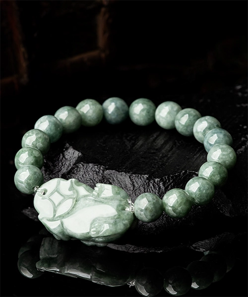 Wealth Pixiu Natural Jade Bracelet