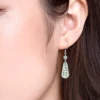 S925 Vintage Natural Jade Earrings
