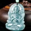Four Hands Guanyin Natural Jade Pendant