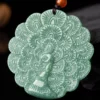 Jadeite Peacock Natural Jade Pendant