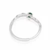 Jade Cabochon Leaf S925 Open Ring