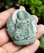 Buddha Samantabhadra Natural Jade Pendant