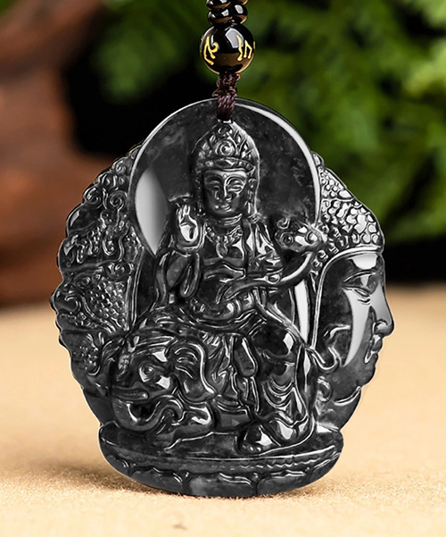 Bodhisattva Patronus Jade Pendant