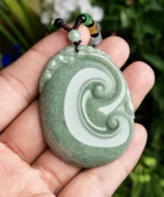 Ruyi Auspicious Natural Jade Pendant