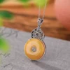 S999 Gourd Natural Amber Pendant