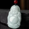 Smile Buddha Natural Jade Pendant