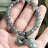 Luck Cat Natural Jade Bead Bracelet