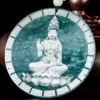 Guanyin Round Natural Jade Pendant