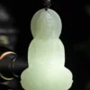 Guanyin Bottle Natural Jade Pendant