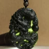 Zodiac Dragon Natural Jade Pendant