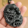 Zodiac Dragon Natural Jade Pendant