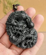 Zodiac Dragon Natural Jade Pendant