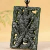Guan Gong Hollow Natural Jade Pendant