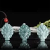 Nine Tailed Fox Natural Jade Pendant