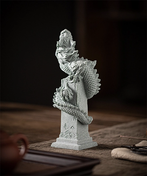Dragon Column Sand Stone Ornament - Image 8