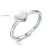 S925 Lovely Heart Design Ring