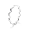 S925 Simple Wave Design Ring