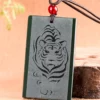 Zodiac Tiger Both Side Jade Pendant
