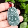 Nine Tailed Fox Natural Jade Pendant