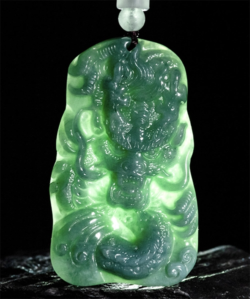 Dragon Natural Jade Pendant - Image 5