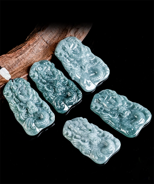 Dragon Natural Jade Pendant - Image 8