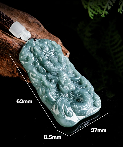 Dragon Natural Jade Pendant - Image 6