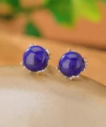 Lapis Lazuli S925 Cabochon Earrings