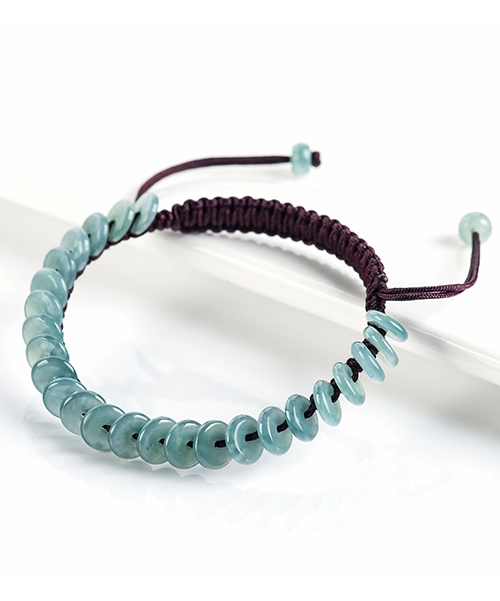 Donut Ring Natural Jade Bracelet