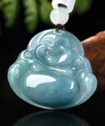 Laugh Buddha Natural Jade Pendant