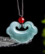 Auspicious Ruyi Natural Jade Pendant