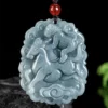Horse Monkey Natural Jade Pendant