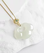 Auspicious Ruyi S925 Natural Jade Pendant