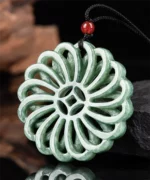 Hollow Design Natural Jade Pendant