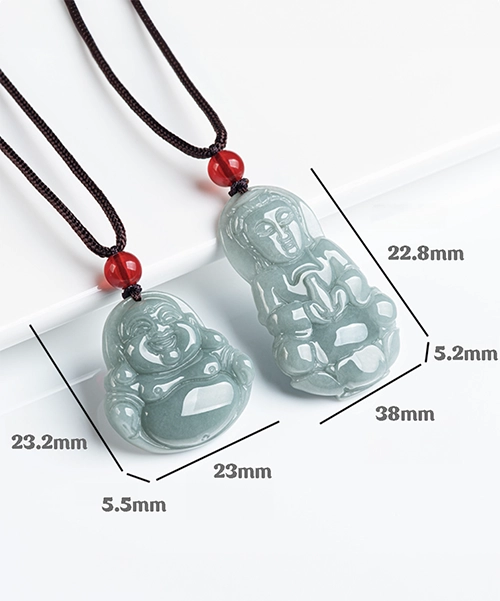 Guanyin / Buddha Natural Jade Pendant - Image 5