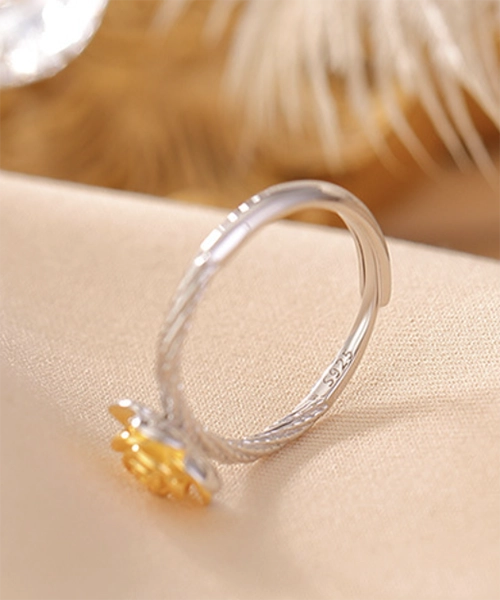 Rose S925 Sterling Silver Open Ring - Image 6