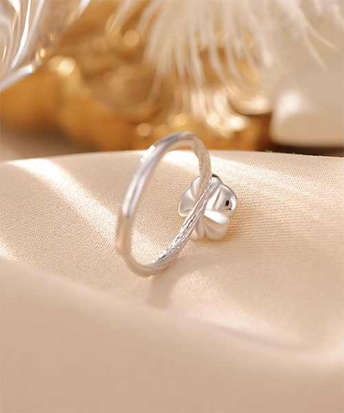 Rose S925 Sterling Silver Open Ring - Image 5