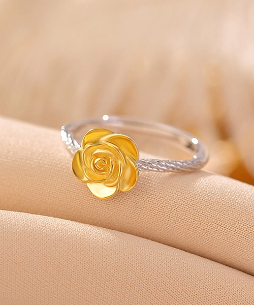 Rose S925 Sterling Silver Open Ring - Image 3