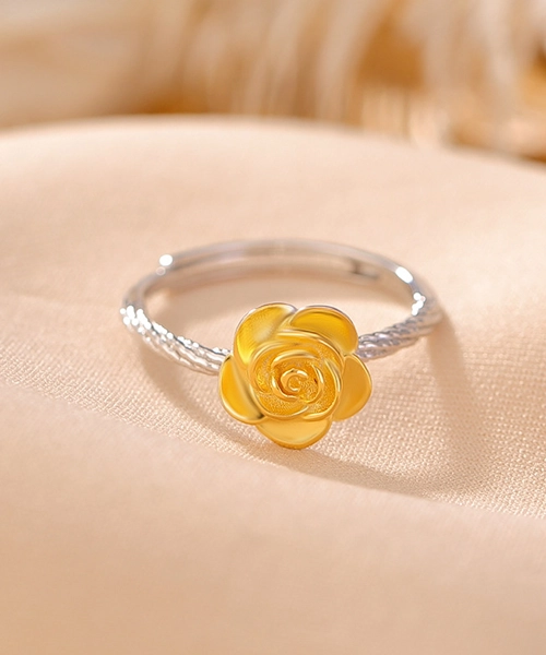 Rose S925 Sterling Silver Open Ring - Image 4