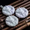 Dragon Both Side Natural Jade Pendant