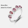 Garnet S925 Fashion Open Ring