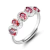 Garnet S925 Fashion Open Ring