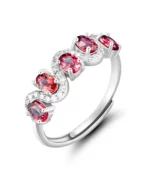 Garnet S925 Fashion Open Ring