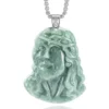 S925 Jesus Christ Natural Jade Pendant