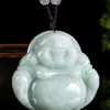 Smile Buddha Natural Jade Pendant