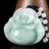 Smile Buddha Natural Jade Pendant
